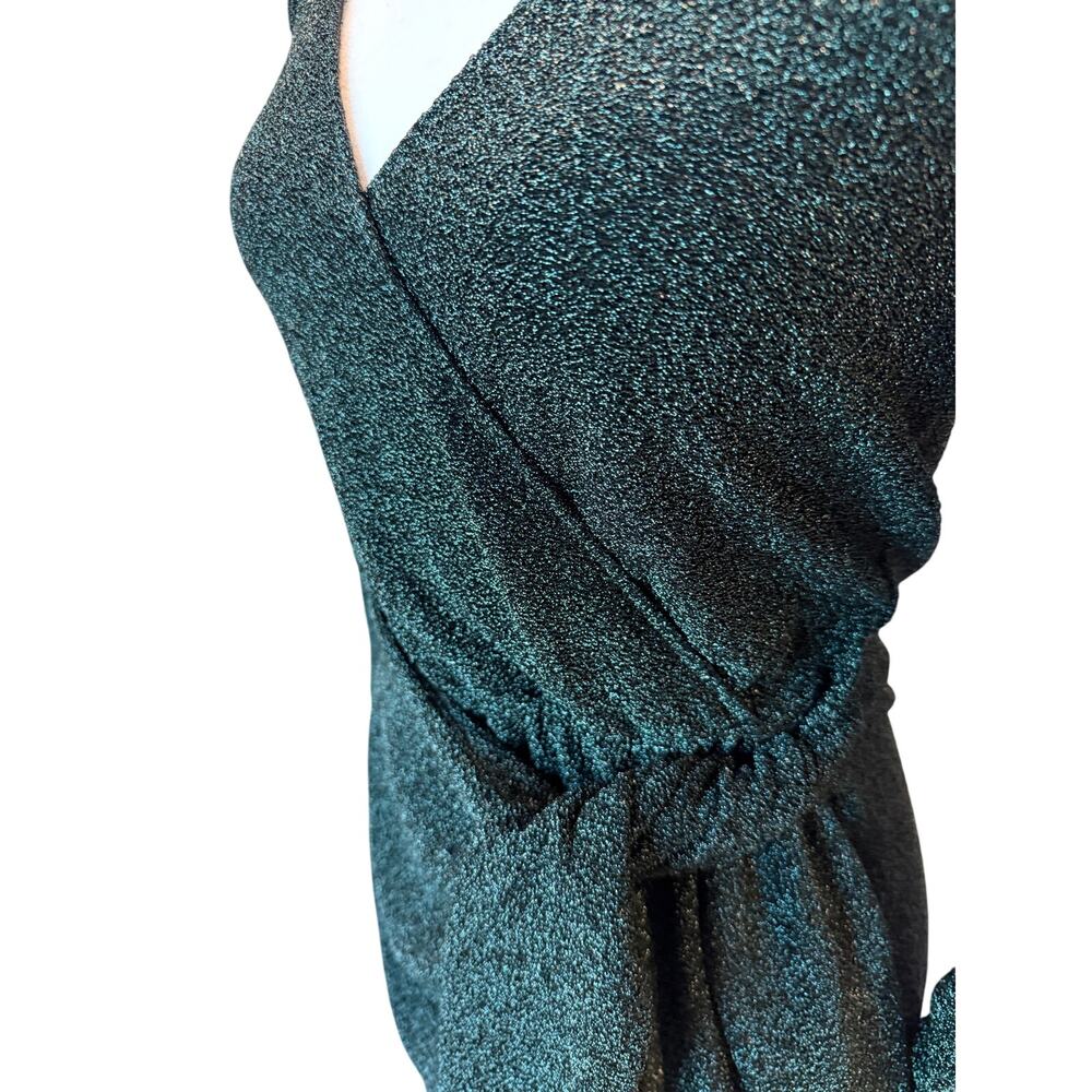 Show Me Your Mumu Kimora Mini Dress Emerald Sparkle NWT Small - Picture 4 of 8